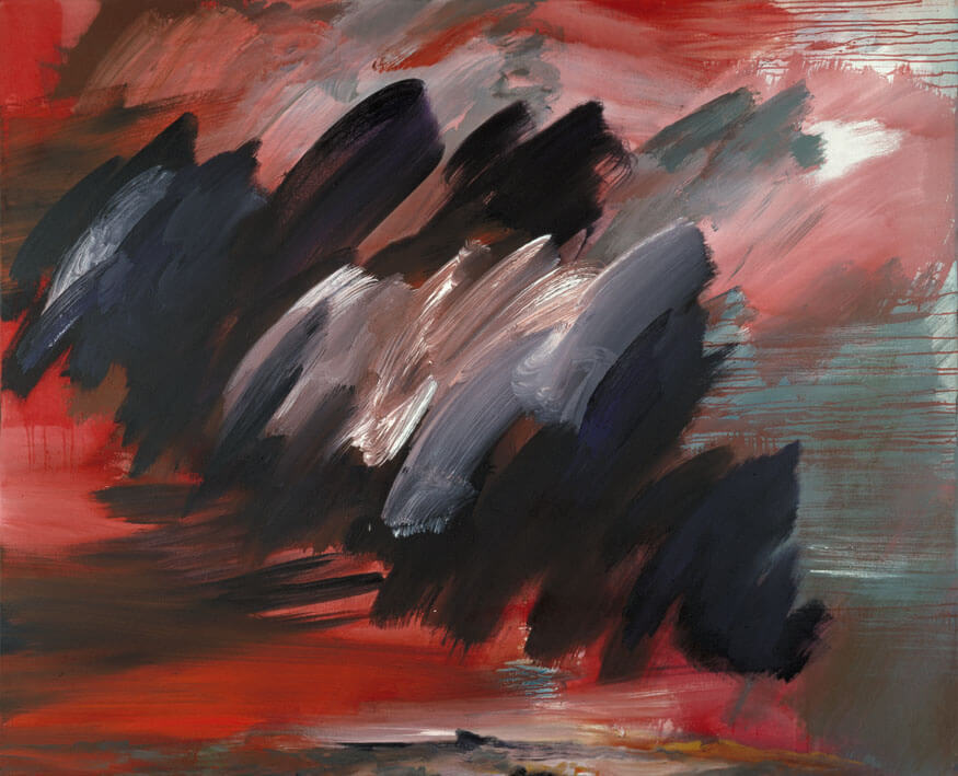 Abend. Wolkenauflösung (Himmelbilder), 1991 | Acryl/Leinwand | 130 × 160 cm | WVZ 937