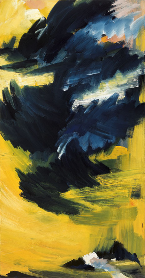 Aufsteigende Wolke (Himmelbilder), 1991 | Acryl/Leinwand | 210 × 110 cm | WVZ 948