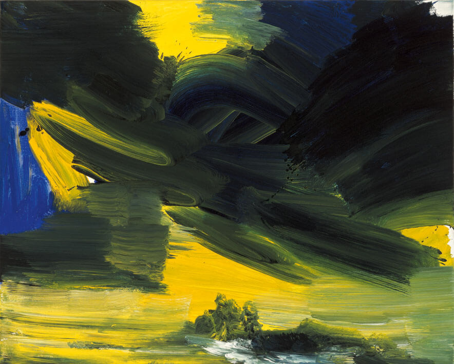 Herbststurm (Himmelbilder), 1991 | Acryl/Leinwand | 80 × 100 cm | WVZ 959