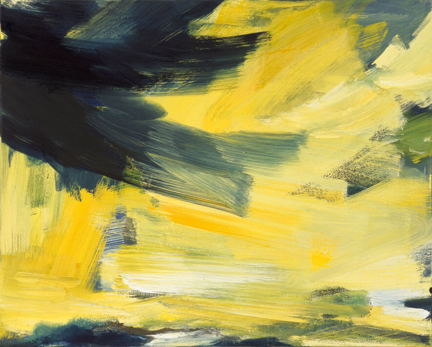 Sturm (Himmelbilder), 1991 | Acryl/Leinwand | 80 × 100 cm | WVZ 960