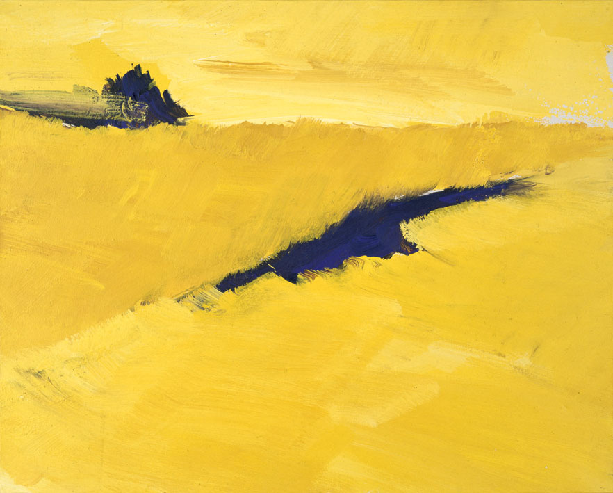 Strahlung. Campo Giallo, 1992 | Acryl/Leinwand | 80 × 100 cm | WVZ 1020