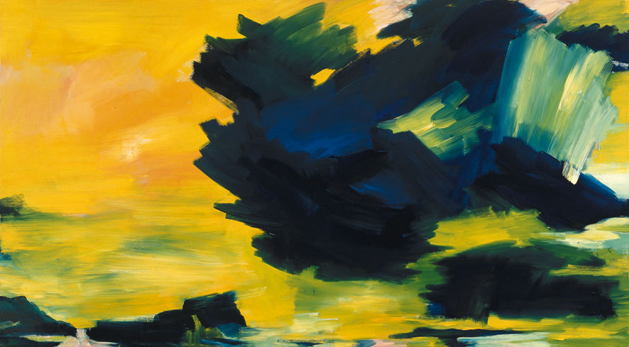 Luft (Veränderung. Himmel), 1992 | Acryl/Leinwand | 210 × 380 cm | WVZ 1038