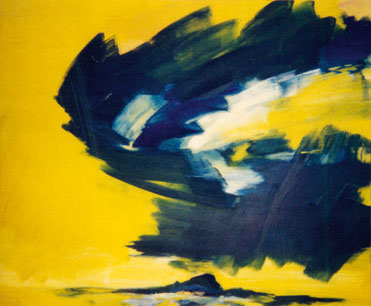 Bernd Zimmer | o.T. (Himmelbilder), 1992 | Acryl/Leinwand | 120 × 145 cm | WVZ 1042