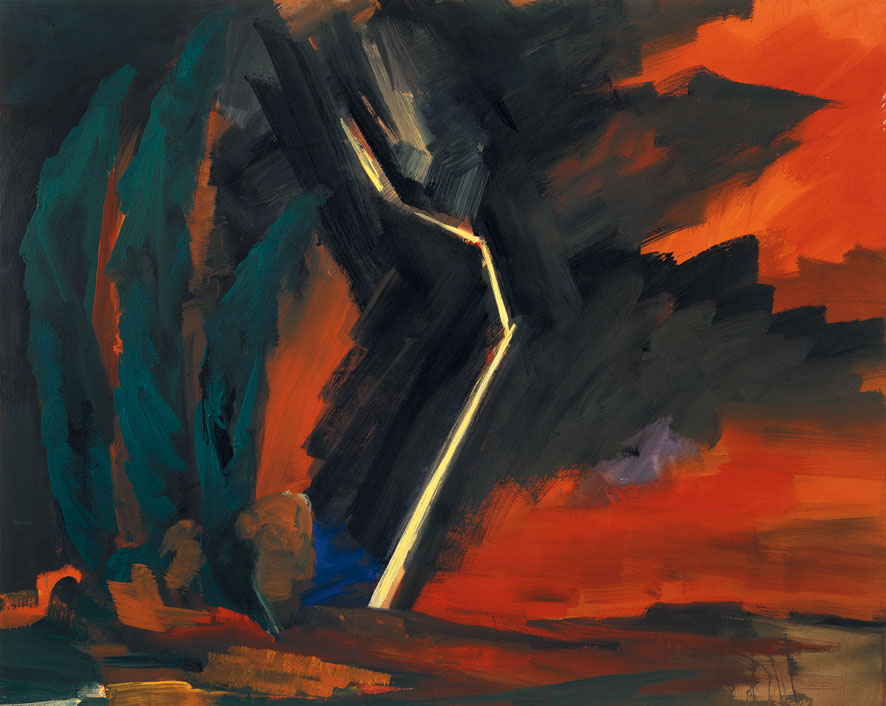Fulmine III, 1992 | Acryl/Leinwand | 160 × 200 cm | WVZ 1061