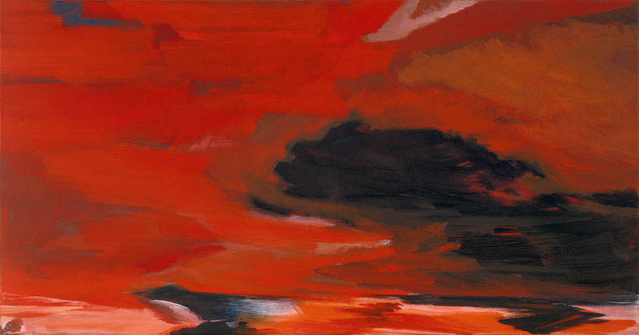 Abend (Himmelbilder), 1991/92 | Acryl/Leinwand | 110 × 210 cm | WVZ 1067