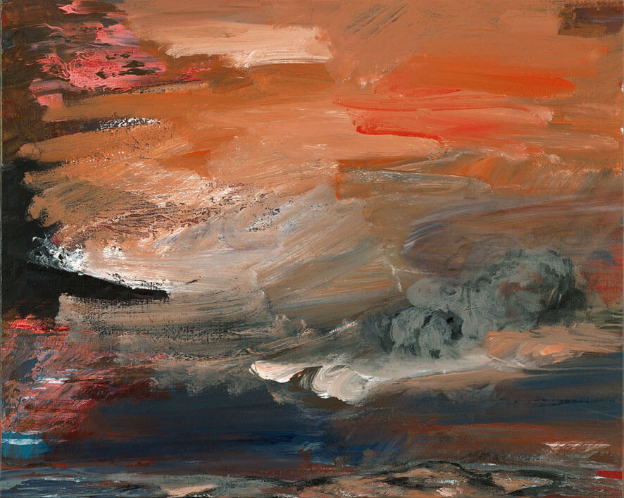 Veränderung (Himmelbilder), 1992 | Acryl/Leinwand | 80 × 100 cm | WVZ 1068