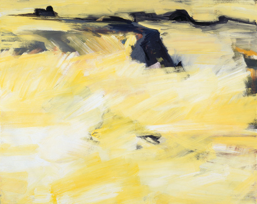 Bernd Zimmer | Fading. Verschwindende Landschaft, 1993 | Acryl/Leinwand | 160 × 200 cm | WVZ 1105