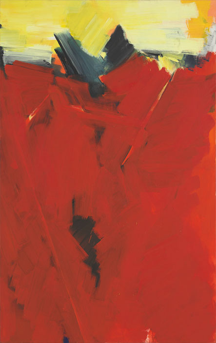Bernd Zimmer | Feuer (Blitz), 1993 | Acryl/Leinwand | 270 × 170 cm | WVZ 1131