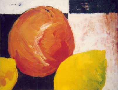 Bernd Zimmer | SÜD-Früchte II, 1993 | Acryl/Leinwand | 130 × 162 cm | WVZ 1132.2