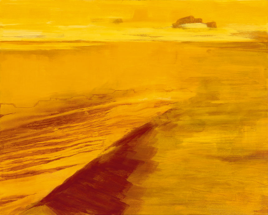 Bernd Zimmer | Jebel (Sahara), 1993 | Acryl/Leinwand | 160 × 200 cm | WVZ 1136