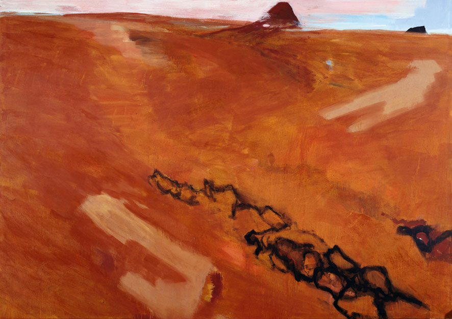 Bernd Zimmer | Sahara. Kufra. Nach Süden, 1993 | Acryl/Leinwand | 240 × 340 cm | WVZ 1138
