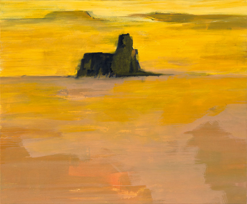 Bernd Zimmer | Sahara. Fels (Tier), 1993/94 | Acryl/Leinwand | 120 × 145 cm | WVZ 1168