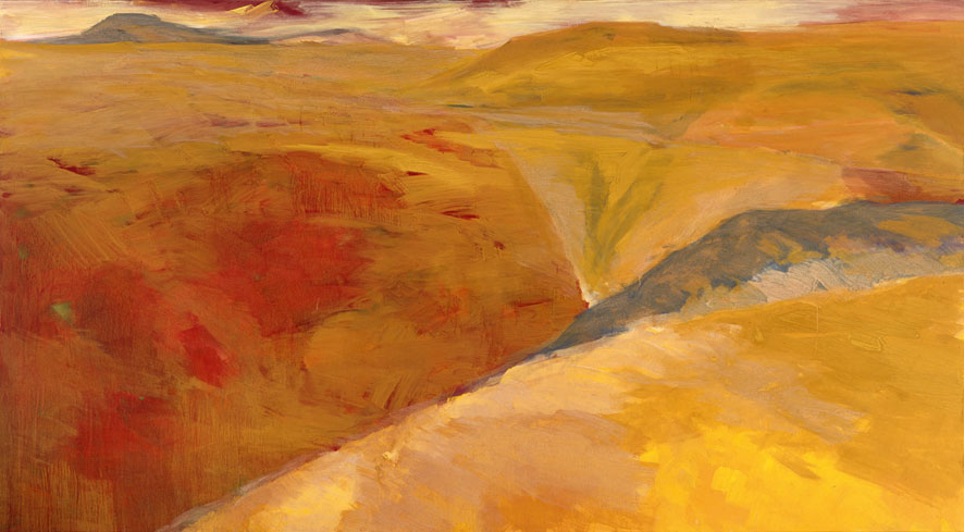 Bernd Zimmer | Sandmeer. Kante (Sahara), 1993/94 | Acryl/Leinwand | 210 × 380 cm | WVZ 1171