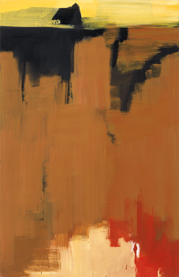 Bernd Zimmer | ERDSCHNITT (Sahara) II, 1993/94 | Acryl/Leinwand | 130 × 84,5 cm | WVZ 1187