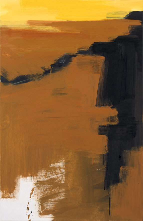 Bernd Zimmer | ERDSCHNITT (Sahara) III, 1993/94 | Acryl/Leinwand | 130 × 84,5 cm | WVZ 1188