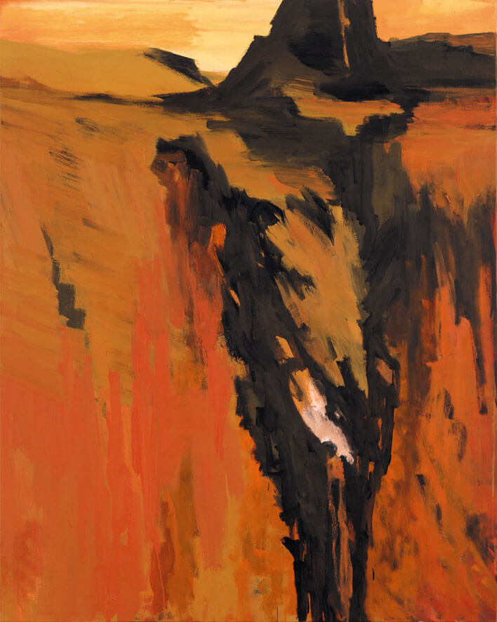 Bernd Zimmer | Untergrund. (Sahara), 1994 | Acryl/Leinwand | 200 × 160 cm | WVZ 1193