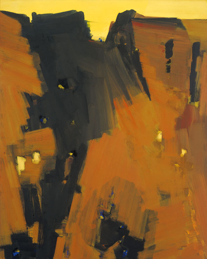 Bernd Zimmer | Untergrund. (Wüste), 1994 | Acryl/Leinwand | 200 × 160 cm | WVZ 1194