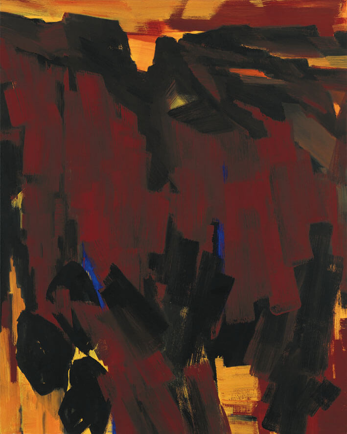 Bernd Zimmer | Untergrund. (Italien), 1994 | Acryl/Leinwand | 200 × 160 cm | WVZ 1195