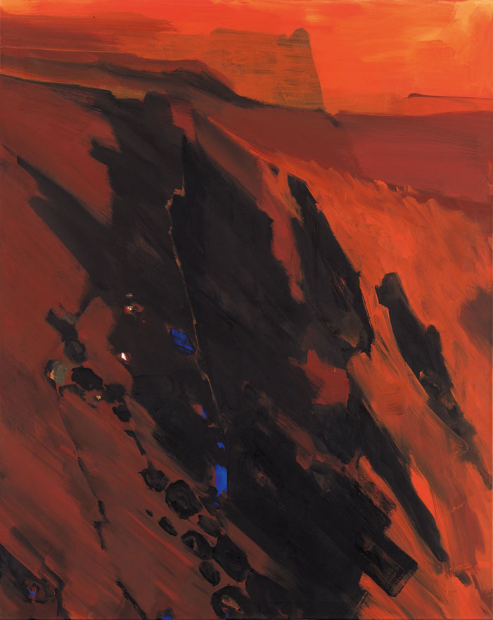 Bernd Zimmer | Untergrund. Aufsteigendes Magma, 1994 | Acryl/Leinwand | 200 × 160 cm | WVZ 1198