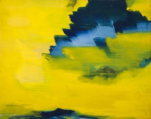 Bernd Zimmer | Wolkenauflösung, 1995 | Öl/Leinwand | 80 × 100 cm | WVZ 1233