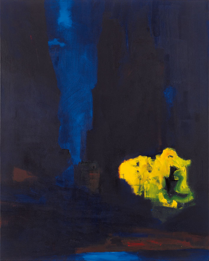 Bernd Zimmer | Hakaui. Taioa (Der magische Wasserfall), 1995 | Acryl/Leinwand | 162 × 130 cm | WVZ 1255