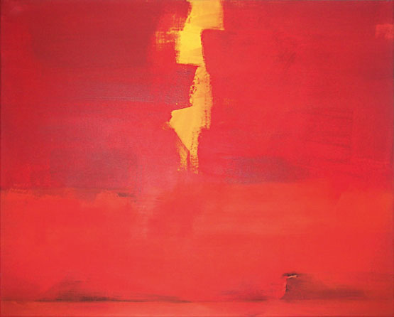 Bernd Zimmer | Hiva Oa-Tahuata, 1996 | Acryl/Leinwand | 84 × 107 cm | WVZ 1299