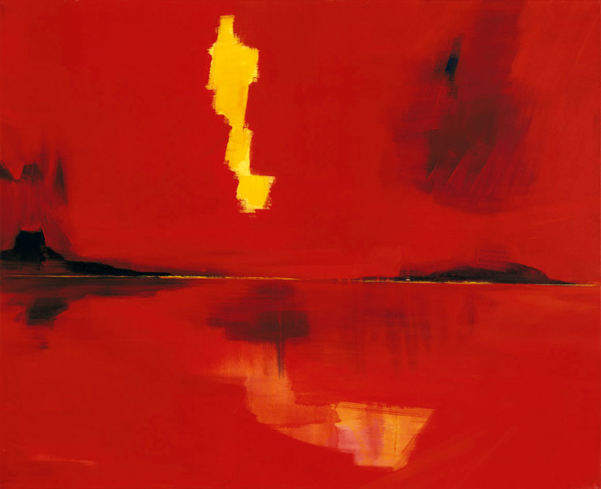 Bernd Zimmer | Passage. Hiva Oa-Tahuata, 1996 | Acryl/Leinwand | 130 × 160 cm | WVZ 1316