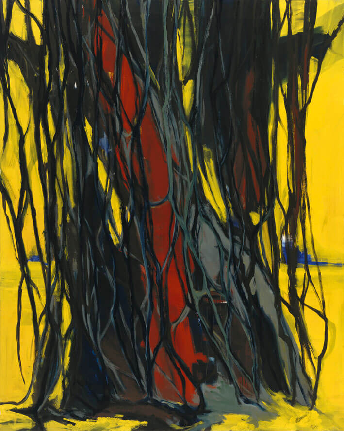 Bernd Zimmer | Banyan. „F. S.“, 1996 | Acryl/Leinwand | 240 × 190 cm | WVZ 1333