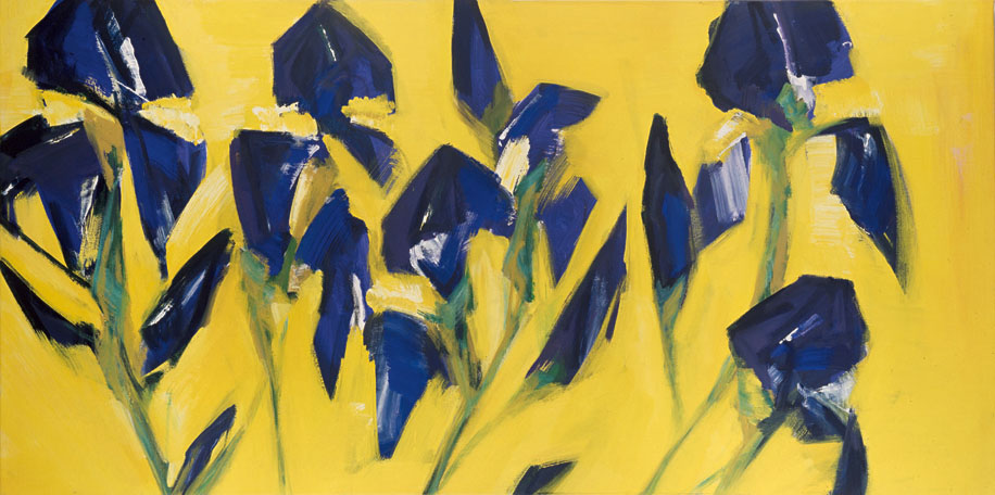 Bernd Zimmer | Flowers of Romance: Melancholia, 1997 | Acryl/Leinwand | 100 × 200 cm | WVZ 1351