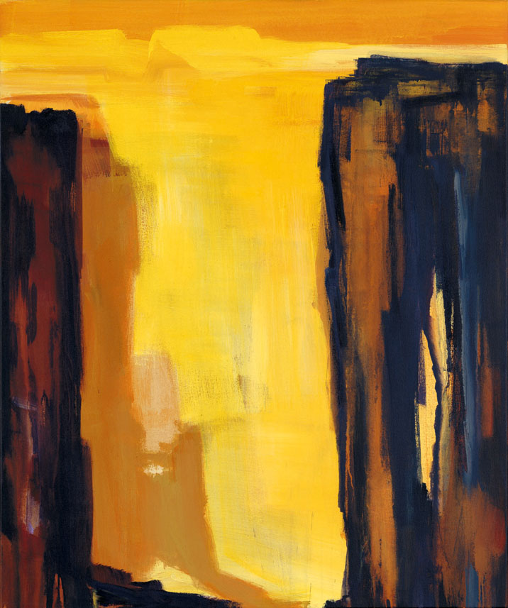 Bernd Zimmer | Tal. (Painted Desert), 1997 | Acryl/Leinwand | 120 × 100 cm | WVZ 1382