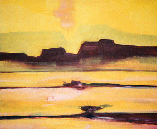 Bernd Zimmer | TAL. Painted Desert II, 1998 | Acryl/Leinwand | 120 × 145 cm | WVZ 1420