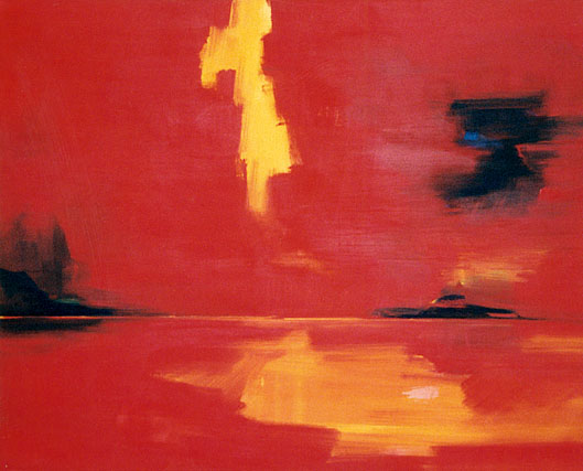 Bernd Zimmer | Passage. Sonne, 1996/98 | Acryl/Leinwand | 130 × 160 cm | WVZ 1428
