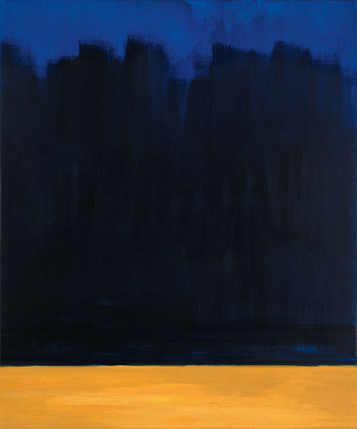 Bernd Zimmer | Sandmeer. Nacht, 1999 | Acryl/Leinwand | 120 × 100 cm | WVZ 1454