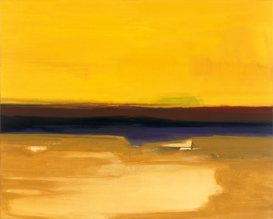 Bernd Zimmer | Sandverwehung. Namib, 1999 | Acryl/Leinwand | 130 × 160 cm | WVZ 1456