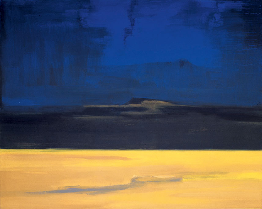 Bernd Zimmer | Namib. Schein, 1999 | Acryl/Leinwand | 130 × 160 cm | WVZ 1464