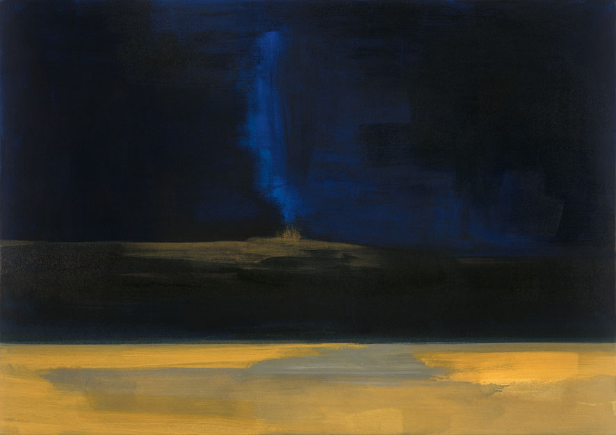 Bernd Zimmer | Namib. Lichtstrahl, 1999 | Acryl/Leinwand | 120 × 170 cm | WVZ 1466