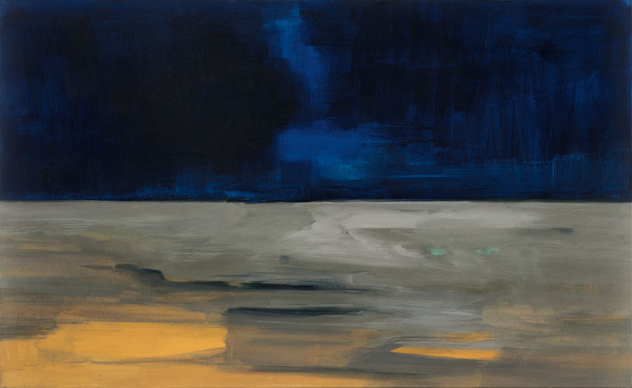 Bernd Zimmer | Namib. Erdstrahlung I, 1999 | Acryl/Leinwand | 135 × 220 cm | WVZ 1467