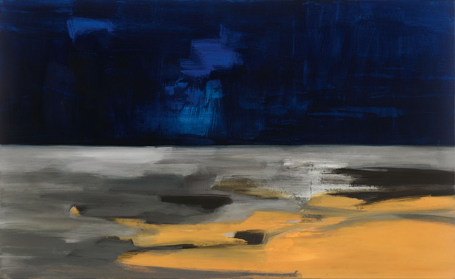 Bernd Zimmer | Namib. Erdstrahlung III, 1999 | Acryl/Leinwand | 135 × 220 cm | WVZ 1469