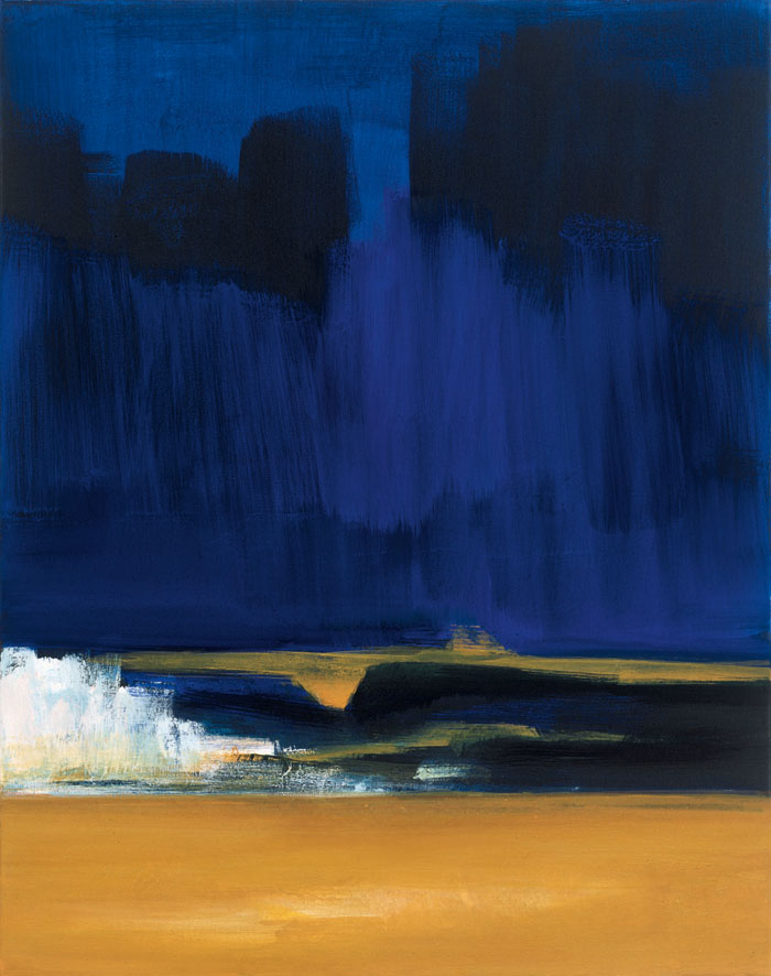 Bernd Zimmer | Düne. Lichtstrahl III, 1999 | Acryl/Leinwand | 106 × 84 cm | WVZ 1473