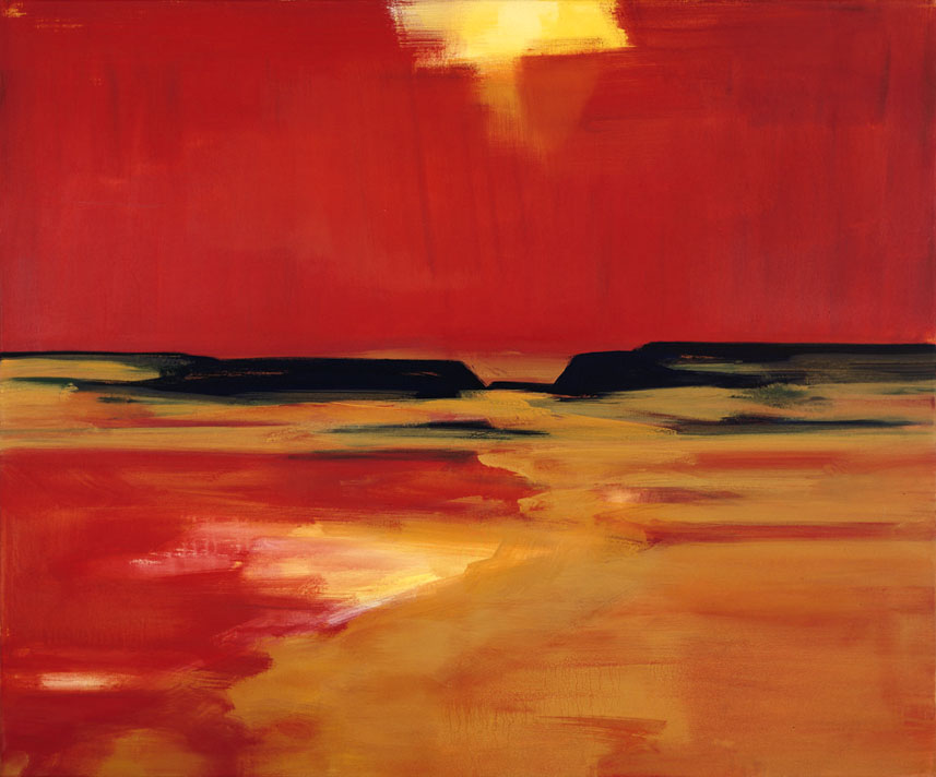 Bernd Zimmer | Namib. Dünental, 1999 | Acryl/Leinwand | 120 × 145 cm | WVZ 1480