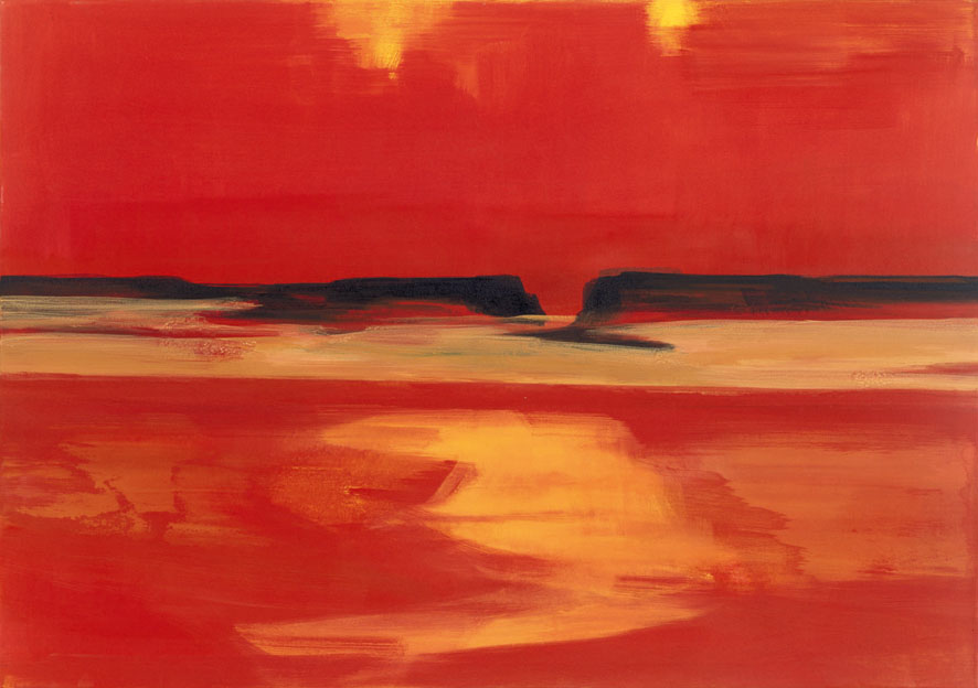 Bernd Zimmer | Namib. Dünendurchbruch, 1999 | Acryl/Leinwand | 120 × 170 cm | WVZ 1481