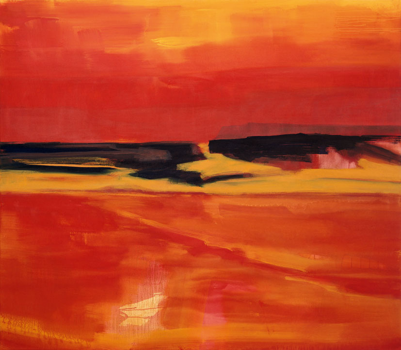 Bernd Zimmer | Namib. Canyon, 1999 | Acryl/Leinwand | 175 × 200 cm | WVZ 1482