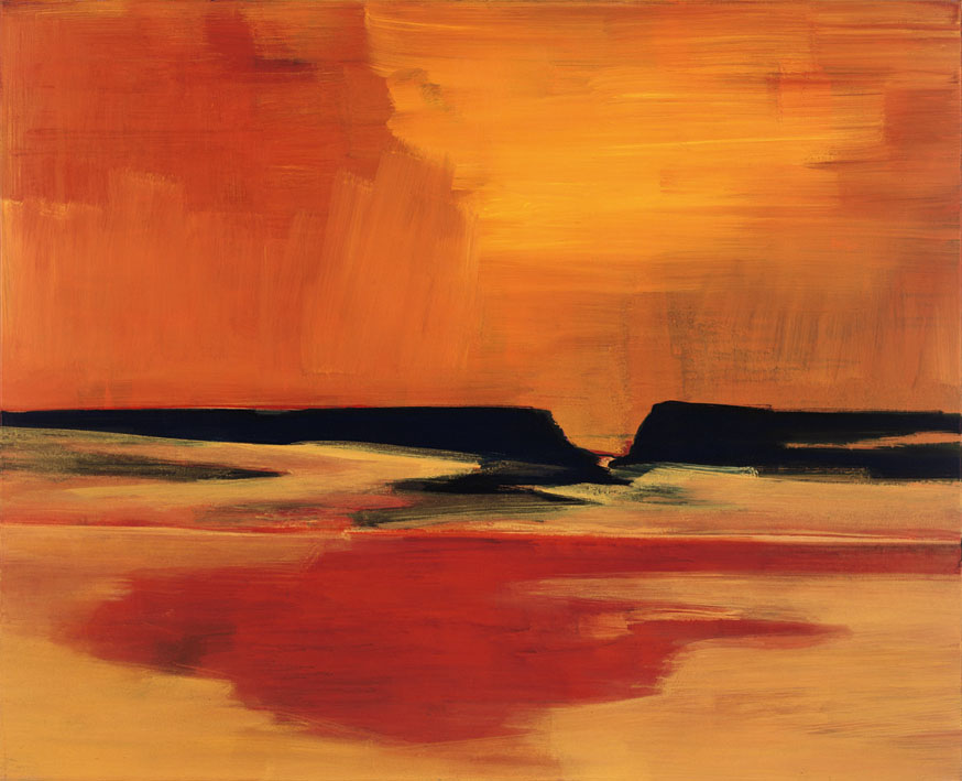 Bernd Zimmer | Namib. Canyon II, 1999 | Acryl/Leinwand | 130 × 160 cm | WVZ 1483