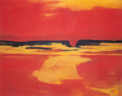 Bernd Zimmer | Namib. Taleinschnitt, 1999 | Acryl/Leinwand | 160 × 200 cm | WVZ 1489