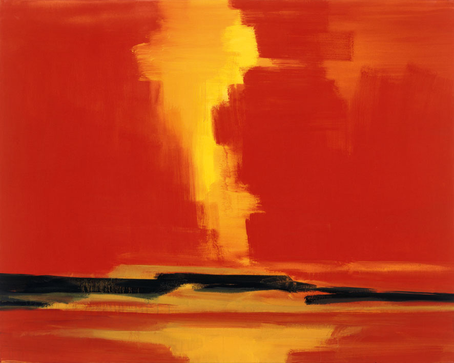 Bernd Zimmer | Namib. Dünenkamm III, 1999/2000 | Acryl/Leinwand | 130 × 160 cm | WVZ 1492