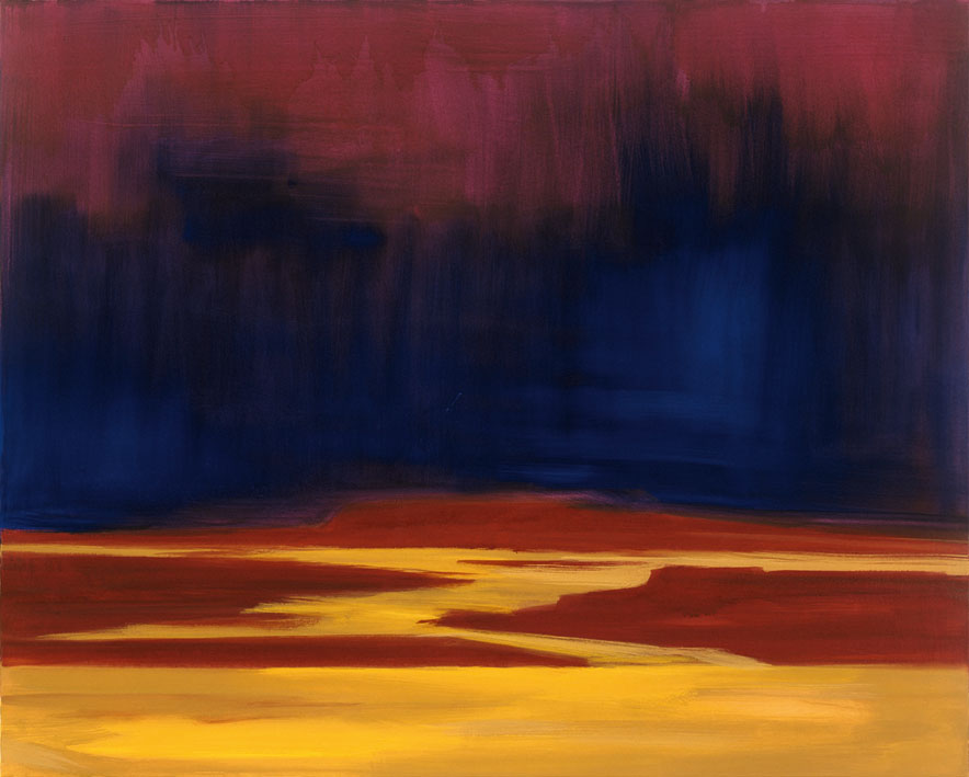 Bernd Zimmer | Dünen. Letztes Licht, 2000 | Acryl/Leinwand | 130 × 162 cm | WVZ 1514