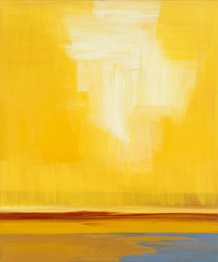 Bernd Zimmer | Sand. Wüste (Fata morgana), 2000 | Acryl/Leinwand | 120 × 100 cm | WVZ 1526