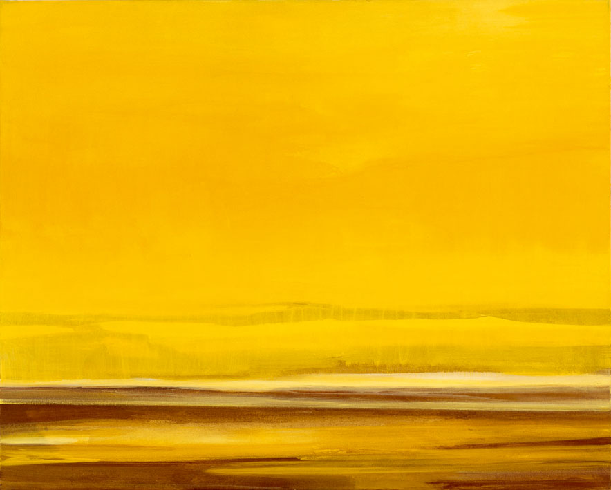 Bernd Zimmer | Dünen. Berge. Sand II, 2000 | Acryl/Leinwand | 130 × 162 cm | WVZ 1529