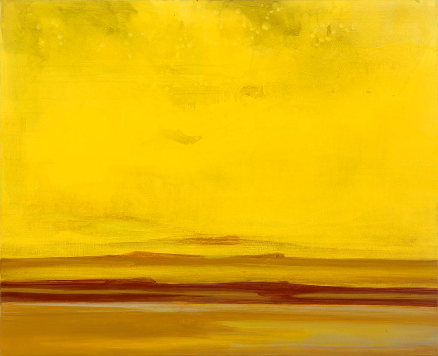 Bernd Zimmer | Dünen. Berge. Sand III, 2000 | Acryl/Leinwand | 130 × 160 cm | WVZ 1530