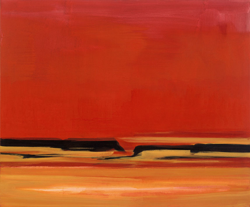 Bernd Zimmer | Namib. Durchgang, 2000 | Acryl/Leinwand | 120 × 145 cm | WVZ 1555